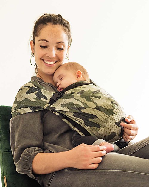 Minimonkey Fascia Portabebè Mimetica da Viaggio Mini Sling - Leggerissima! Fasce Portabebé