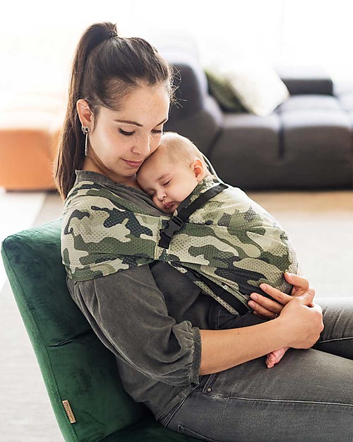 Minimonkey Fascia Portabebè Mimetica da Viaggio Mini Sling - Leggerissima! Fasce Portabebé