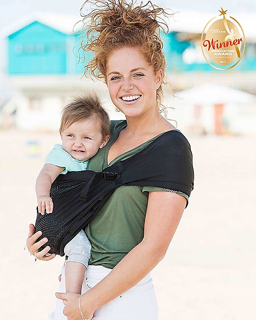 Minimonkey Fascia Portabebè Nero da Viaggio Mini Sling - Leggerissima Fasce Portabebé
