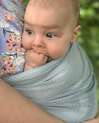 Minimonkey Fascia Portabebè Verde da Viaggio Mini Sling - Leggerissima! Fasce Portabebé