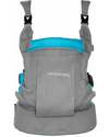 Minimonkey Marsupio Ergonomico Dynamic - Cotone e Resistente all'acqua - Grigio/Azzurro - 4 in 1 Marsupi