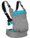 Minimonkey Marsupio Ergonomico Dynamic - Cotone e Resistente all'acqua - Grigio/Azzurro - 4 in 1 Marsupi