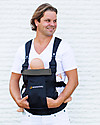 Minimonkey Marsupio Ergonomico Dynamic - Nero/Grigio - 4 in 1 (dalla nascita, leggerissimo e no mal di schiena!) Marsupi
