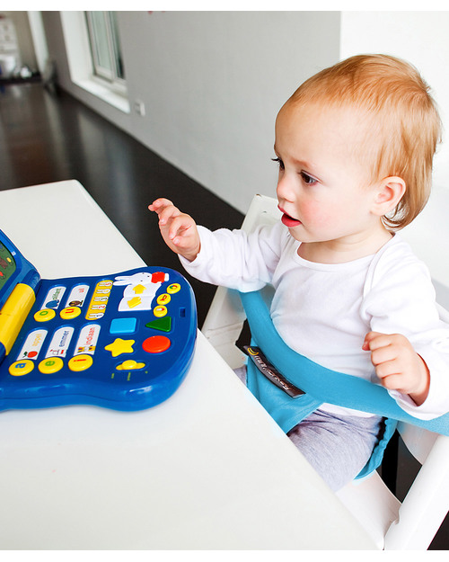 Minimonkey Minichair - Azzurro - Seggiolino Universale da Tavolo - Sta anche in borsa! Seggiolini da Viaggio