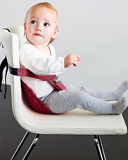 Minimonkey Minichair - Rosso - Seggiolino Universale da Tavolo- Sta anche in borsa! Seggiolini da Viaggio