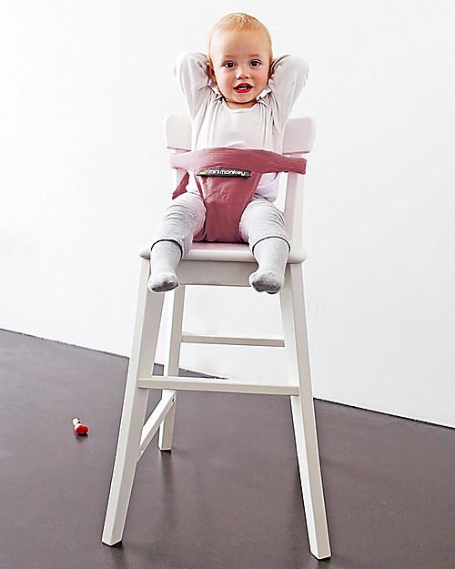 Minimonkey Minichair - Rosso - Seggiolino Universale da Tavolo- Sta anche in borsa! Seggiolini da Viaggio