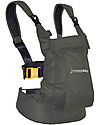 Minimonkey OUTLET - Marsupio Ergonomico 100% Cotone - Grigio - 4 in 1 (dalla nascita, ancora più leggero e traspirante, e no mal di schiena!) Marsupi