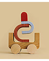 MinMin Copenhagen Macchinina Arcobaleno - Gioco Educativo Montessori - 100% Legno Macchine e Trenini  in Legno