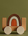 MinMin Copenhagen Macchinina Arcobaleno - Gioco Educativo Montessori - 100% Legno Macchine e Trenini  in Legno