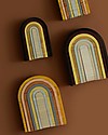MinMin Copenhagen Mini Tunnel Arcobaleno Legno Pastello - Gioco Educativo Montessori - 6 pezzi Giochi Montessoriani