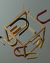 MinMin Copenhagen Mini Tunnel Arcobaleno Legno Pastello - Gioco Educativo Montessori - 6 pezzi Giochi Montessoriani