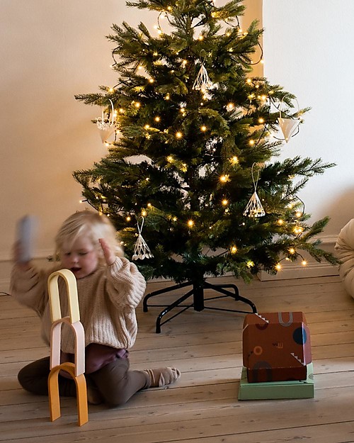MinMin Copenhagen Mini Tunnel Arcobaleno Legno Pastello - Gioco Educativo Montessori - 6 pezzi Giochi Montessoriani