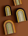 MinMin Copenhagen Mini Tunnel Arcobaleno Legno Terra - Gioco Educativo Montessori - 6 pezzi Giochi Montessoriani