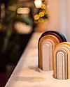 MinMin Copenhagen Mini Tunnel Arcobaleno Legno Terra - Gioco Educativo Montessori - 6 pezzi Giochi Montessoriani