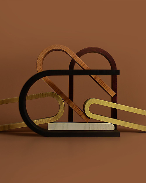 MinMin Copenhagen Mini Tunnel Arcobaleno Legno Terra - Gioco Educativo Montessori - 6 pezzi Giochi Montessoriani