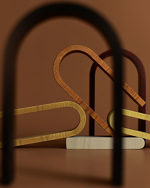 MinMin Copenhagen Mini Tunnel Arcobaleno Legno Terra - Gioco Educativo Montessori - 6 pezzi Giochi Montessoriani
