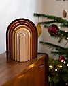 MinMin Copenhagen Mini Tunnel Arcobaleno Legno Terra - Gioco Educativo Montessori - 6 pezzi Giochi Montessoriani