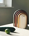 MinMin Copenhagen Mini Tunnel Arcobaleno Legno Terra - Gioco Educativo Montessori - 6 pezzi Giochi Montessoriani