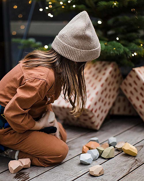 MinMin Copenhagen Sassi dell'Equilibrio - Gioco Educativo Montessori - 9 pezzi - 100% Legno Giochi Montessoriani