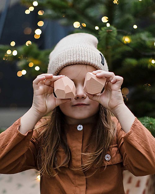 MinMin Copenhagen Sassi dell'Equilibrio - Gioco Educativo Montessori - 9 pezzi - 100% Legno Giochi Montessoriani