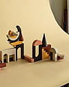 MinMin Copenhagen Set Costruzioni - Gioco Educativo Montessori - 25 pezzi - 100% Legno Costruzioni in Legno