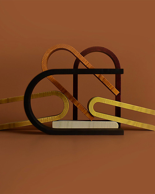 MinMin Copenhagen Tunnel Arcobaleno Terra - Gioco Educativo Montessori - 7 pezzi - 100% Legno Giochi Montessoriani