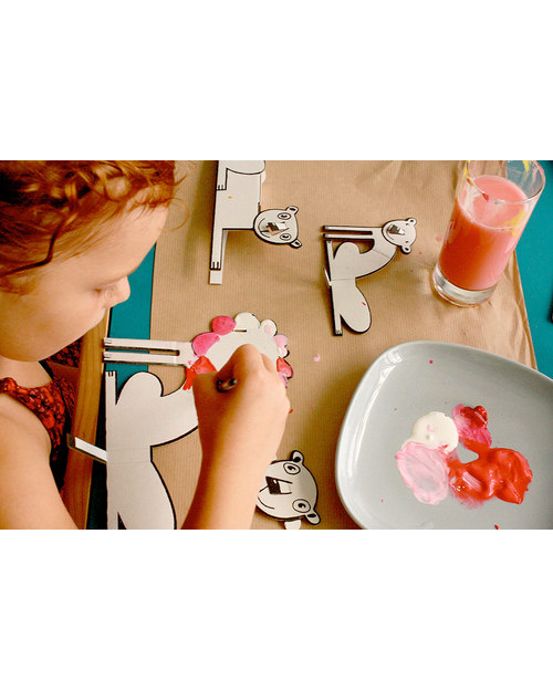 Mitik Anim’odolous - Animali della Savana - Cartoncino 90% Riciclato (senza bisogno di colla o forbici!) Kit Fai Da Te