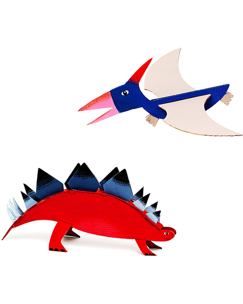 Mitik Dinosauri Dinodulos - Cartone Riciclato (da montare e colorare!) Kit Fai Da Te