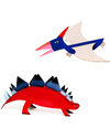 Mitik Dinosauri Dinodulos - Cartone Riciclato (da montare e colorare!) Kit Fai Da Te