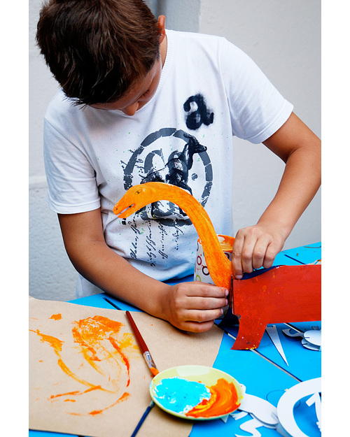 Mitik Dinosauri Dinodulos - Cartone Riciclato (da montare e colorare!) Kit Fai Da Te