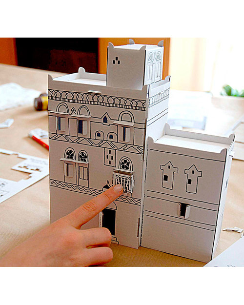 Mitik Le Case dell'Asia - Cartoncino 90% Riciclato (da montare senza bisogno di colla o forbici!) Kit Fai Da Te