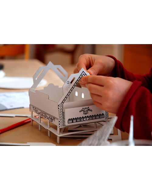 Mitik Le Case dell'Asia - Cartoncino 90% Riciclato (da montare senza bisogno di colla o forbici!) Kit Fai Da Te