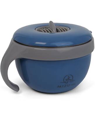 Mizu Baby Piatto Termico Taiki - Blu - Chiusura Ermetica con Maniglia - Base Trasformabile in una Seconda Ciotola Contenitori Termici