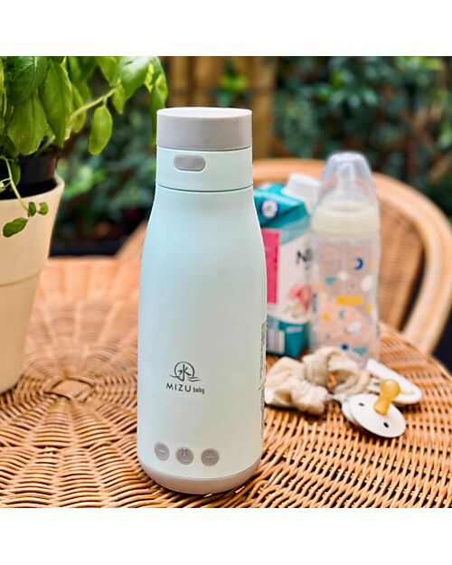 Mizu Baby Thermos Doppia Alimentazione Yume Evolution - Azzurro- Il Primo Scaldabiberon Portatile Ideale per Latte Liquido e Artificiale Contenitori Termici