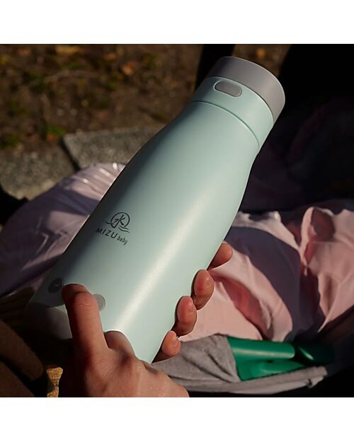 Mizu Baby Thermos Doppia Alimentazione Yume Evolution - Azzurro- Il Primo Scaldabiberon Portatile Ideale per Latte Liquido e Artificiale Contenitori Termici