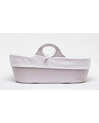 Moba MOBA Cesta per Neonati, Grigio Tortora Culle e Ceste