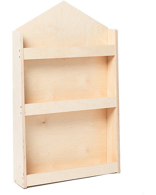 Moblì Libreria Montessoriana Dotty in Legno - Casetta - 60x13x95 cm Librerie Montessoriane