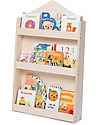 Moblì Libreria Montessoriana Dotty in Legno - Casetta - 60x13x95 cm Librerie Montessoriane