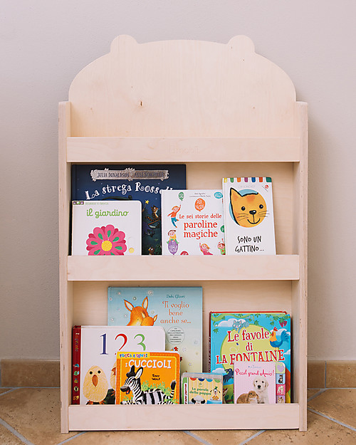 Moblì Libreria Montessoriana Dotty in Legno -Orsacchiotto - 60x13x95 cm Librerie Montessoriane