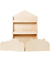 Moblì Libreria Montessoriana Dotty in Legno -Orsacchiotto - 60x13x95 cm Librerie Montessoriane