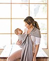 Moby Wrap Fascia Portabebè ad Anelli - 100% Cotone a Doppia Garza - Grigio Fasce Portabebé