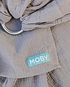 Moby Wrap Fascia Portabebè ad Anelli - 100% Cotone a Doppia Garza - Grigio Fasce Portabebé