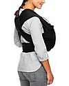 Moby Wrap Fascia Portabebè Classic in puro cotone - Facilissima da indossare! - Nero Fasce Portabebé