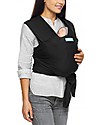 Moby Wrap Fascia Portabebè Classic in puro cotone - Facilissima da indossare! - Nero Fasce Portabebé