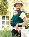 Moby Wrap Fascia Portabebè Classic in puro cotone - Facilissima da indossare! - Verde Oceano Fasce Portabebé
