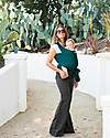 Moby Wrap Fascia Portabebè Classic in puro cotone - Facilissima da indossare! - Verde Oceano Fasce Portabebé