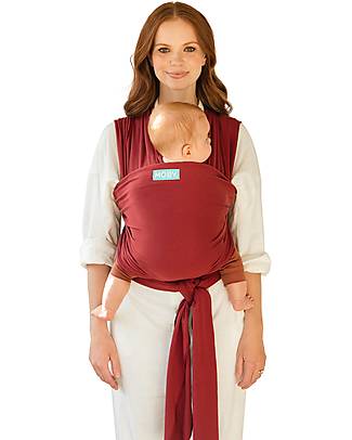 Moby Wrap Fascia Portabebè Classic - Morbida e Facile da indossare - Ruby Fasce Portabebé