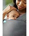Moby Wrap Fascia Portabebè Elements - Morbida come una piuma e facilissima da indossare -Asfalto Fasce Portabebé
