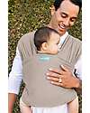 Moby Wrap Fascia Portabebè Elements - Morbida come una piuma e facilissima da indossare - Grigio Talpa Fasce Portabebé