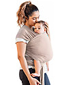 Moby Wrap Fascia Portabebè Elements - Morbida come una piuma e facilissima da indossare - Grigio Talpa Fasce Portabebé